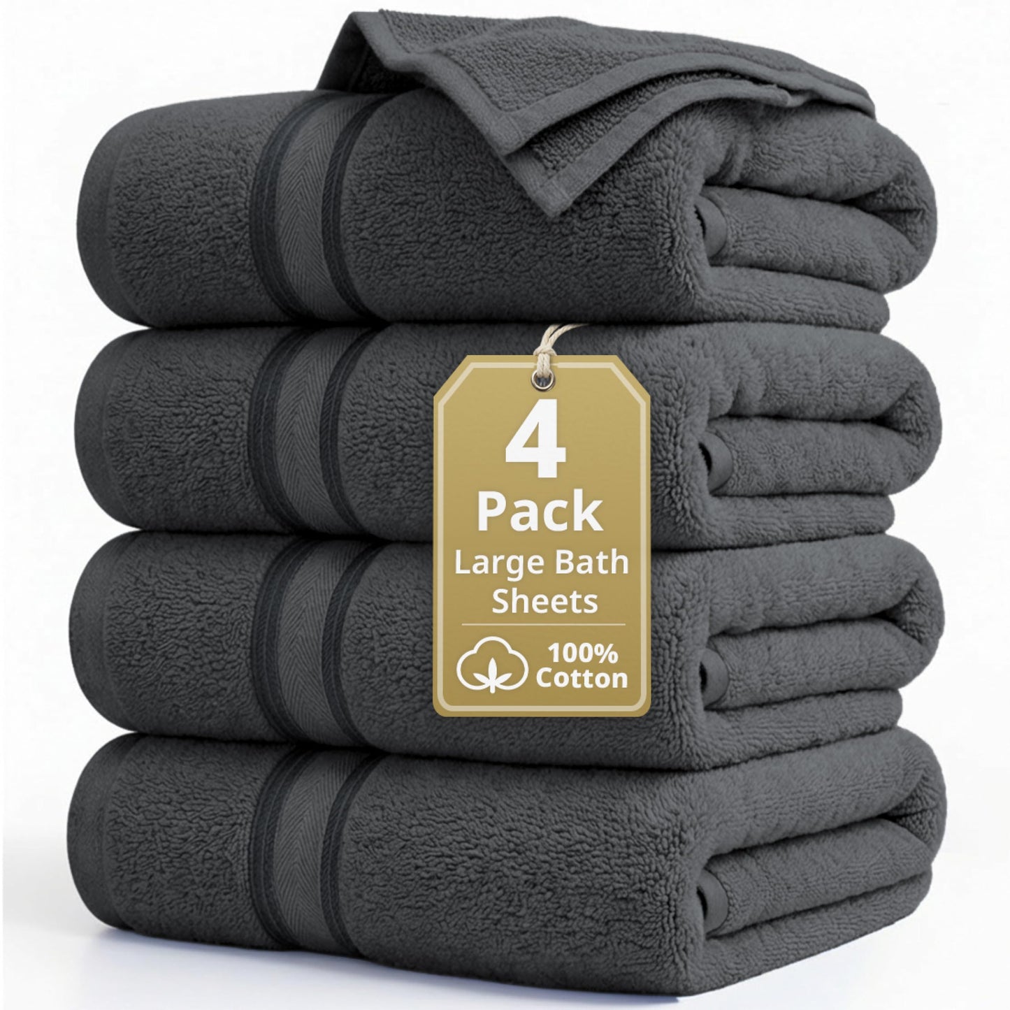 Luxury Zero Twist Cotton Bath Towels