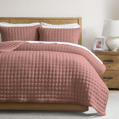 Lightweight Quilted Bedspread Coverlet Set