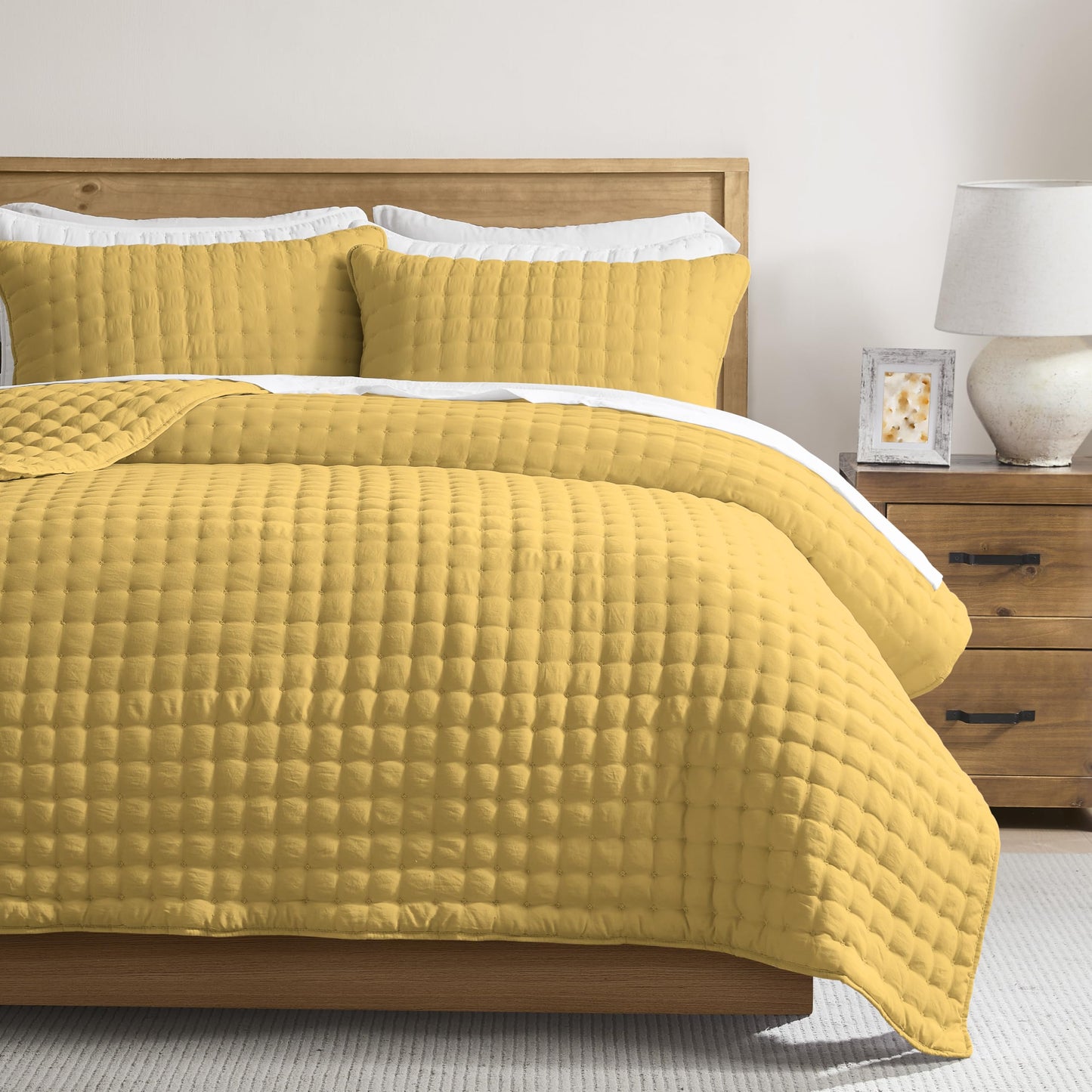 Lightweight Quilted Bedspread Coverlet Set