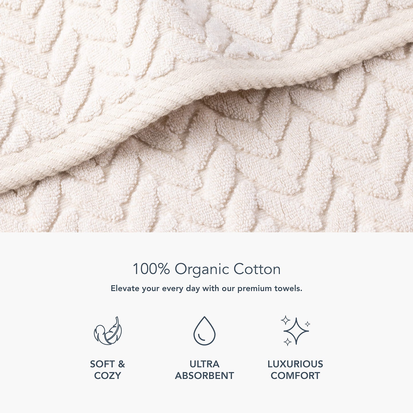 Texere 100% Organic Cotton Jacquard Towel Sets
