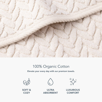 Texere 100% Organic Cotton Jacquard Towel Sets