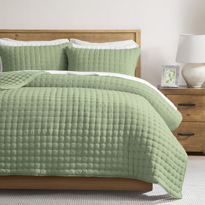 Lightweight Quilted Bedspread Coverlet Set