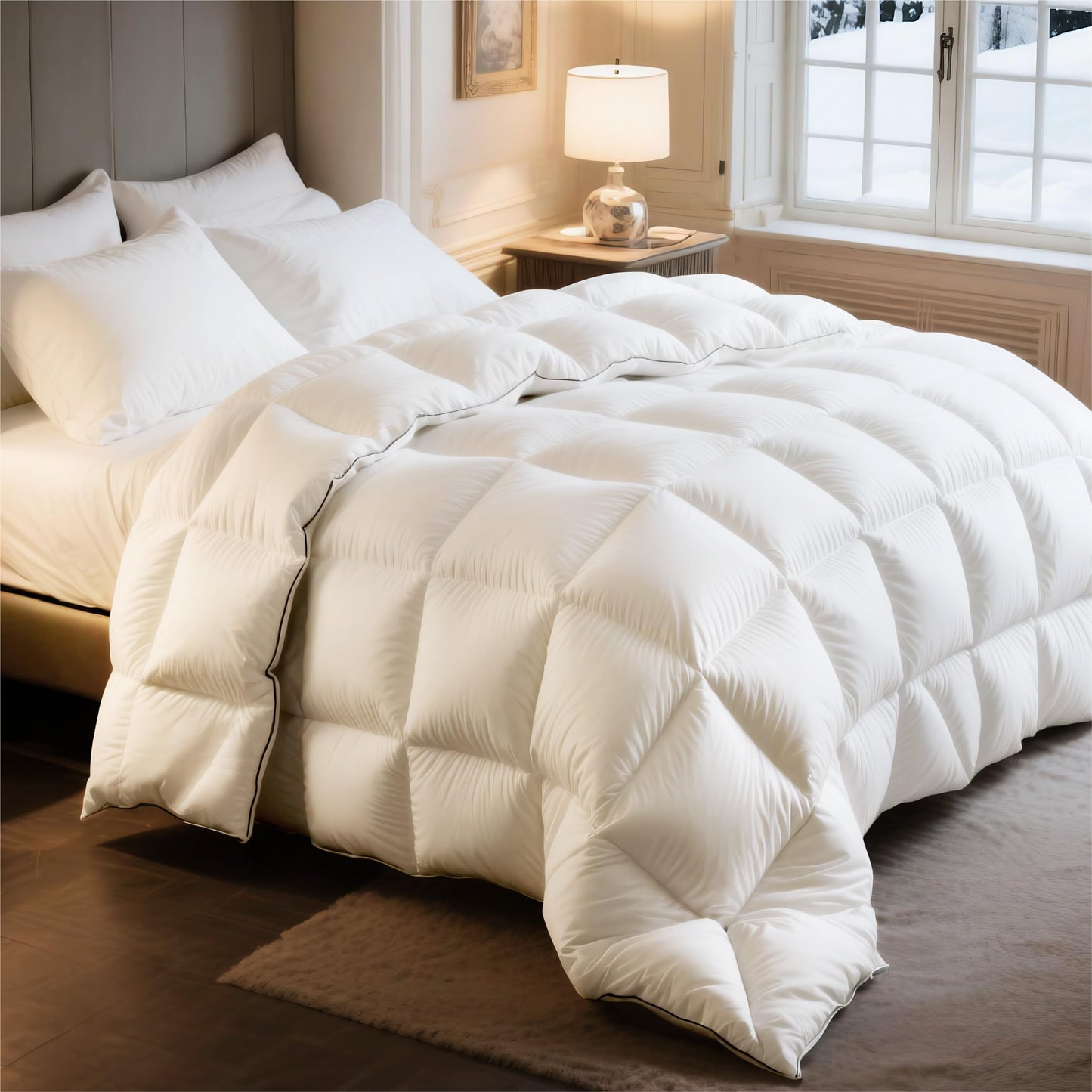 Luxury Feather Down Comforter Insert