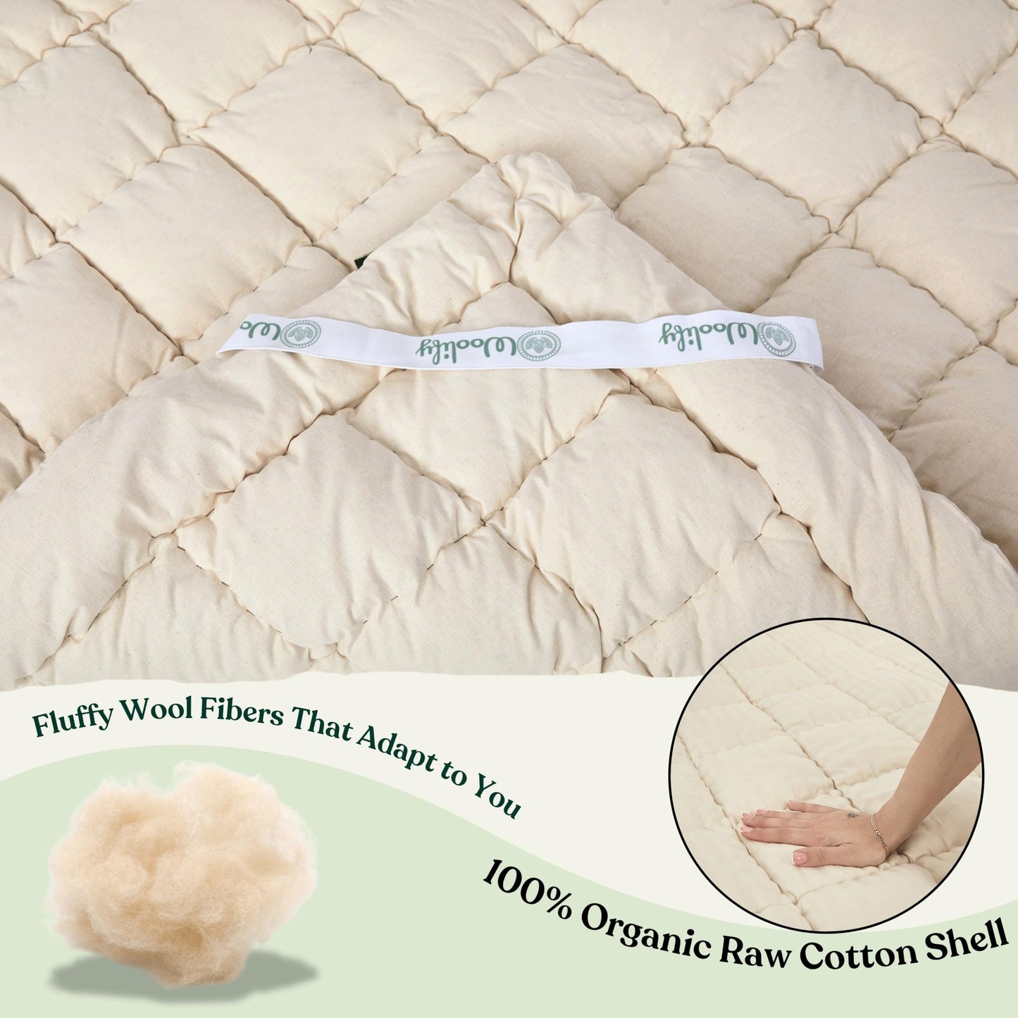 Organic Merino Wool Mattress Topper