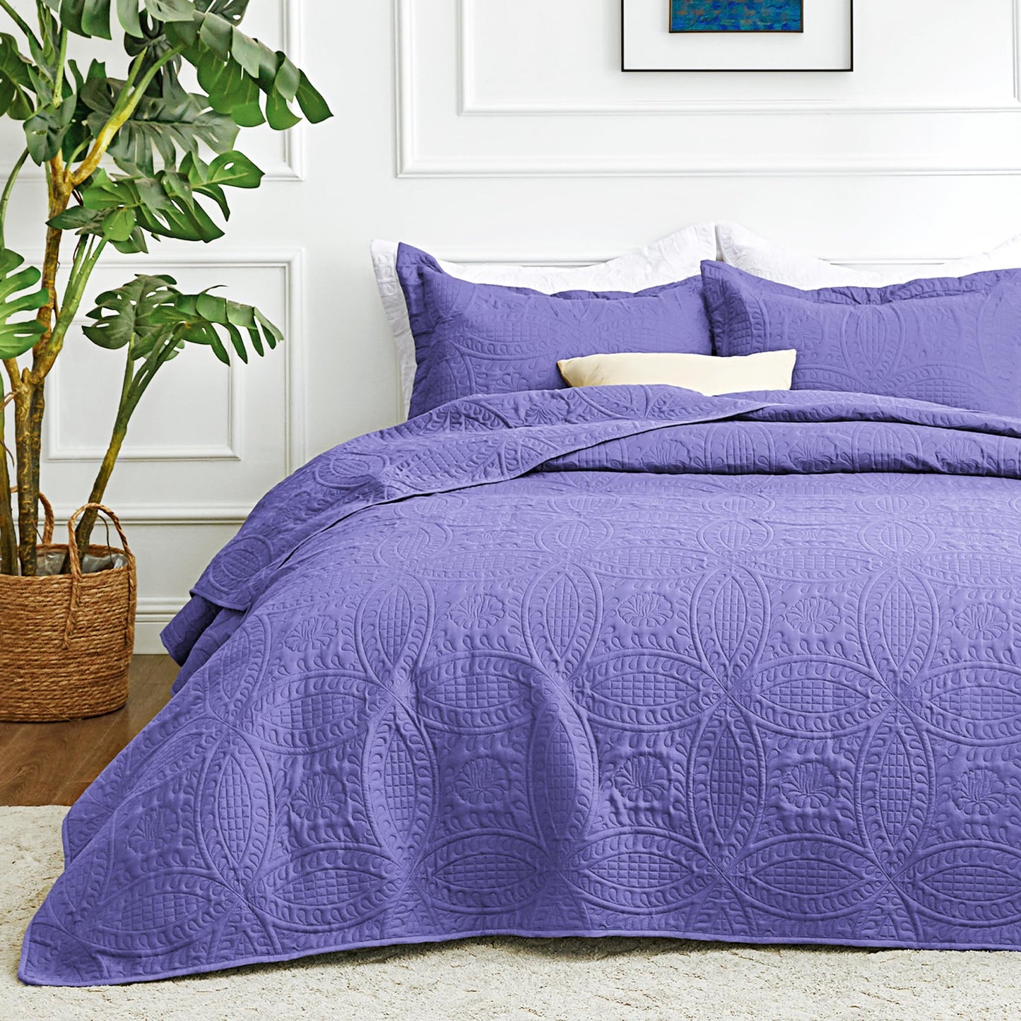 Brushed Microfiber Lightweight Quilt Set
