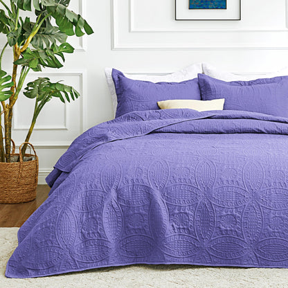 Brushed Microfiber Lightweight Quilt Set