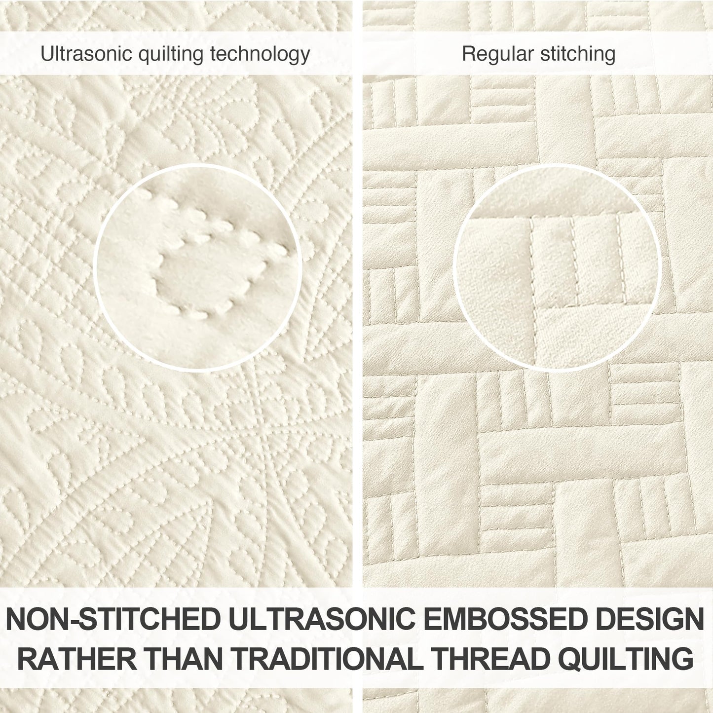Brushed Microfiber Lightweight Quilt Set