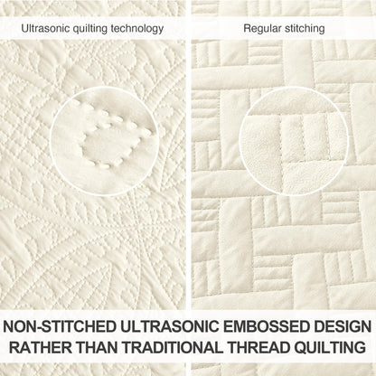Brushed Microfiber Lightweight Quilt Set