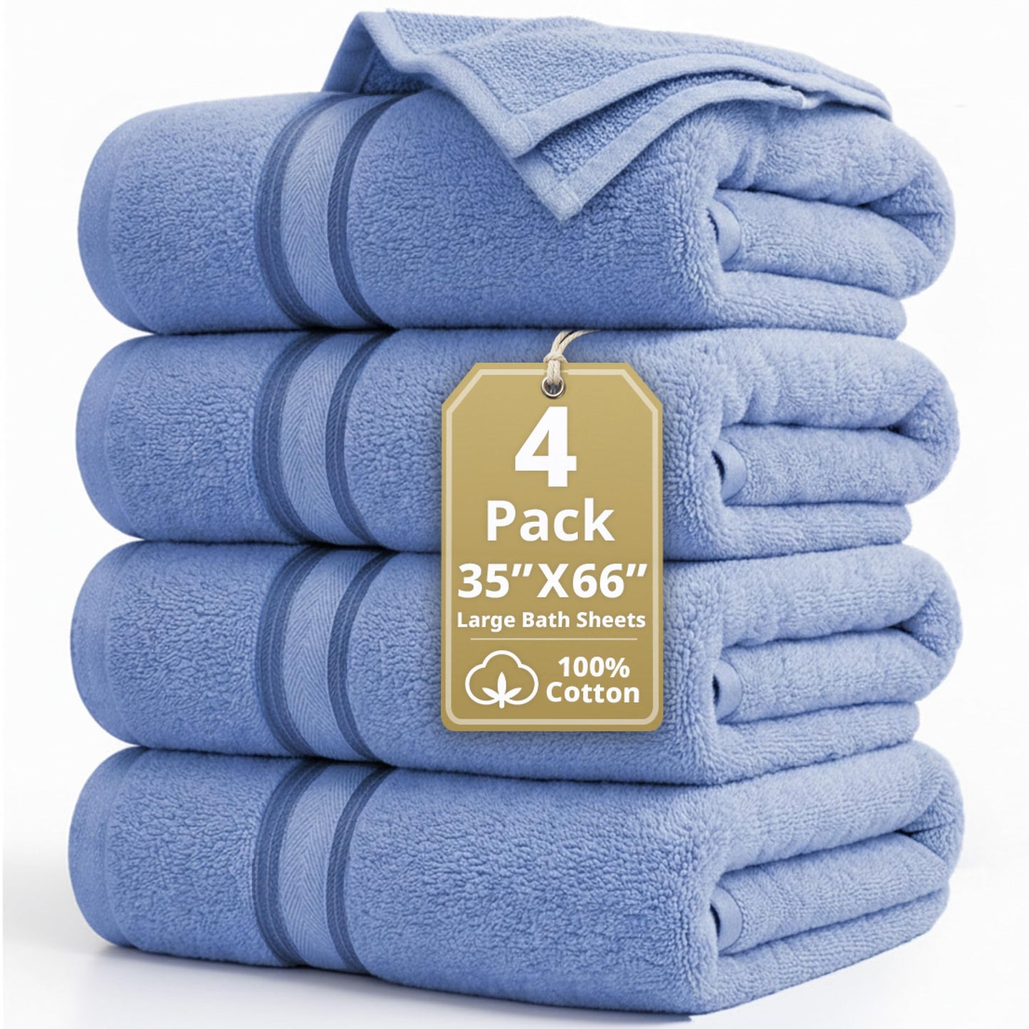 Luxury Zero Twist Cotton Bath Towels
