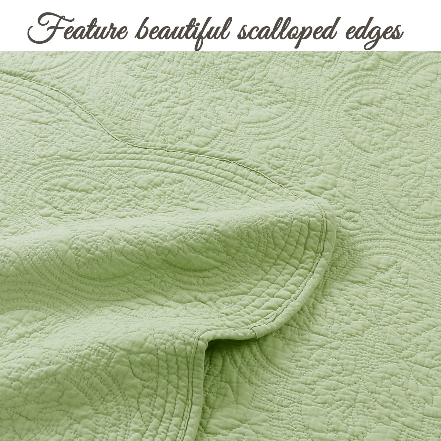 Textured Cotton Quilted Bedspread Set
