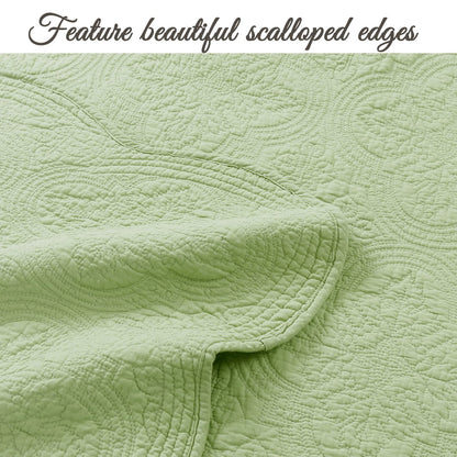 Textured Cotton Quilted Bedspread Set