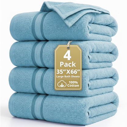 Luxury Zero Twist Cotton Bath Towels