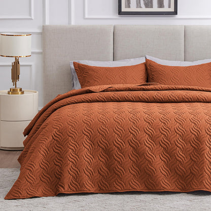 Brushed Microfiber Lightweight Quilt Set