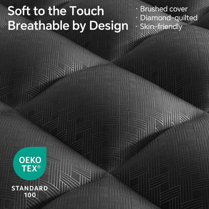 Bamboo Viscose Soft Pillow Top Mattress Topper