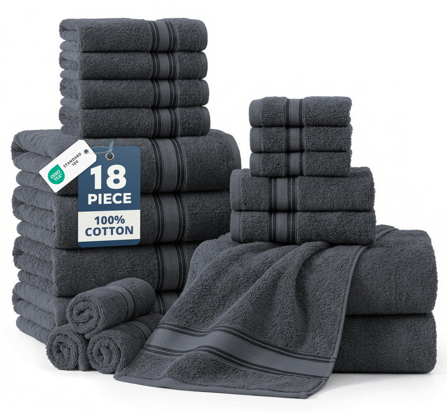 Luxury Zero Twist Cotton Bath Towels