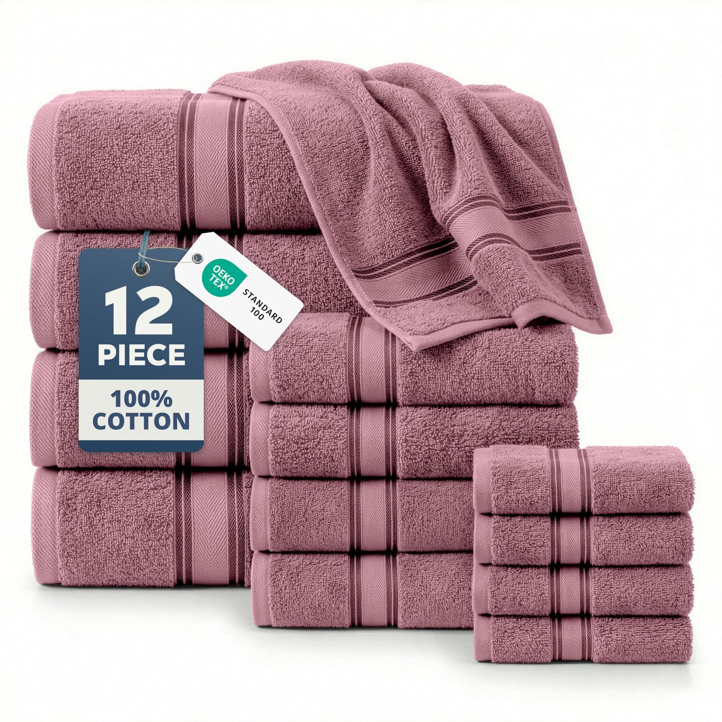 Luxury Zero Twist Cotton Bath Towels