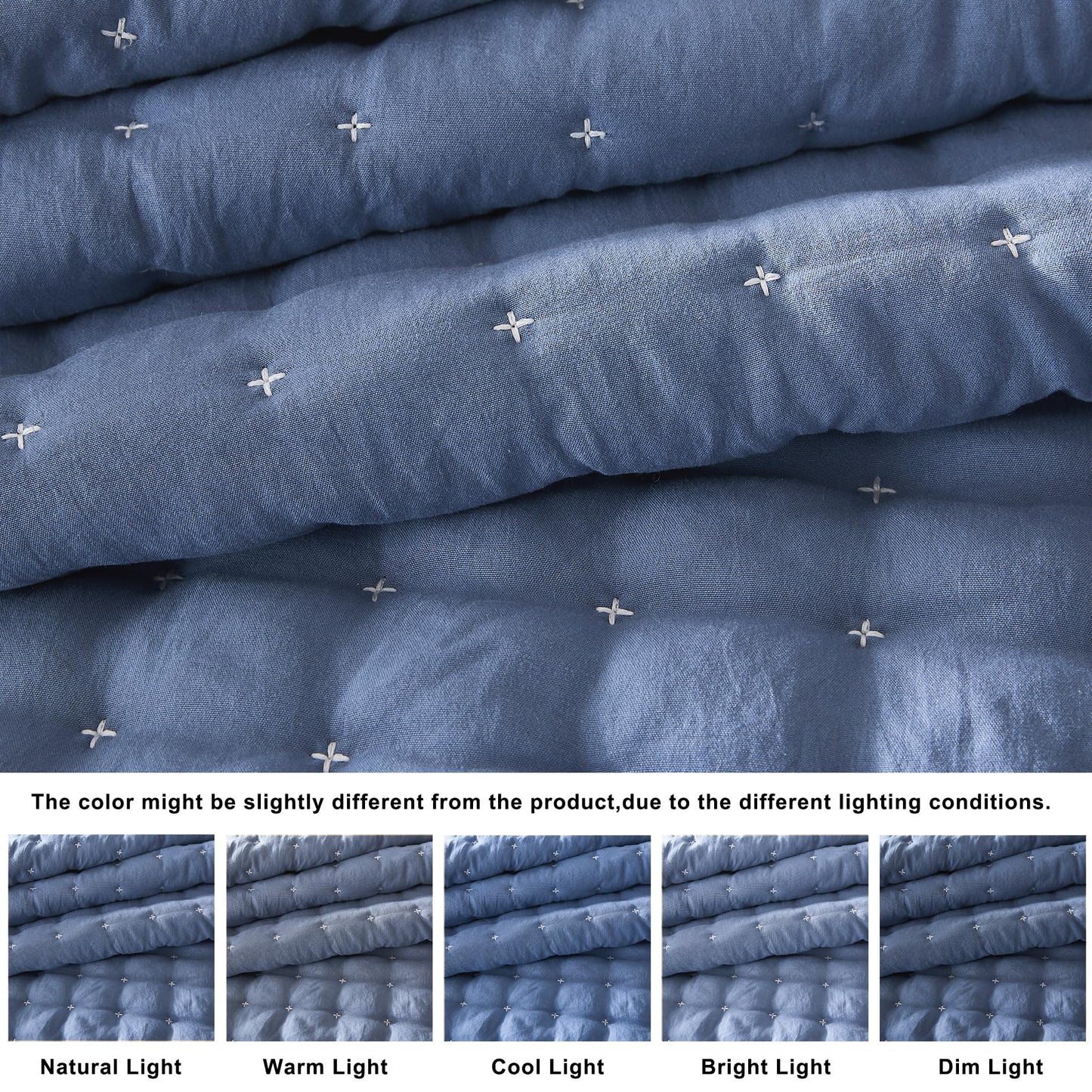 Lightweight Quilted Bedspread Coverlet Set