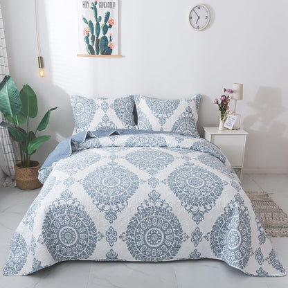 Patchwork Floral Quilt Bedspread Set