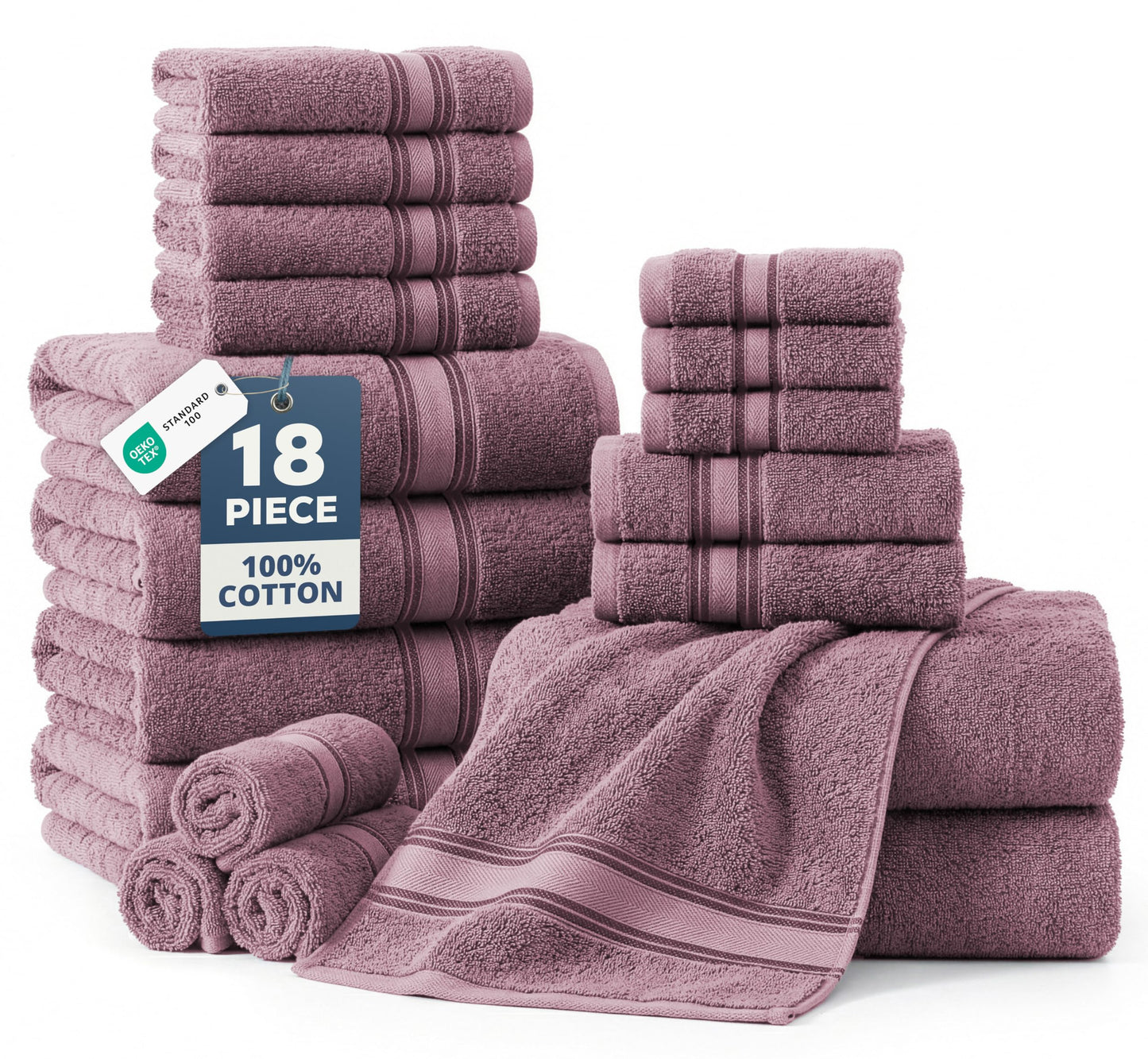 Luxury Zero Twist Cotton Bath Towels