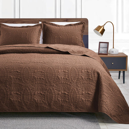 Brushed Microfiber Lightweight Quilt Set