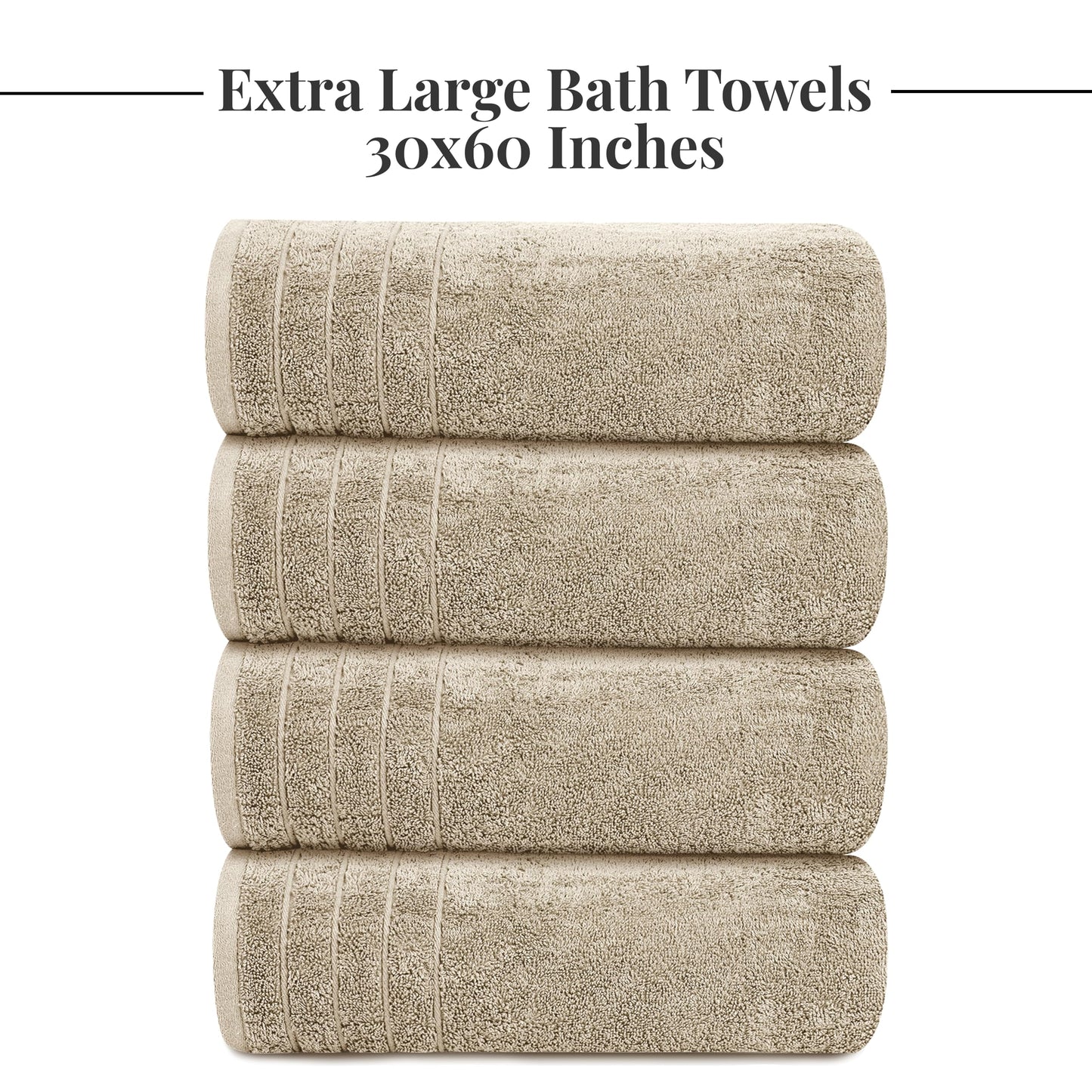 Extra Large Cotton Bath Towels