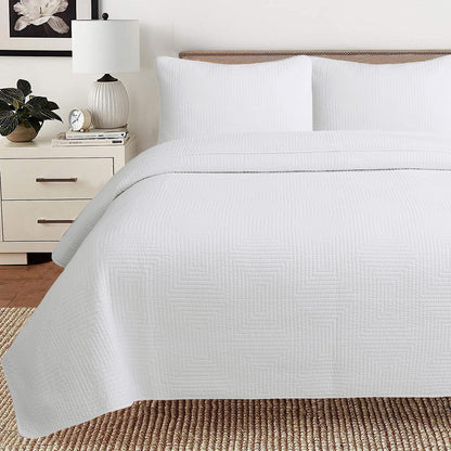 Textured Cotton Quilted Bedspread Set