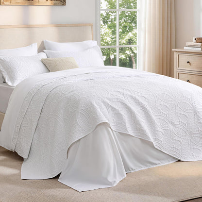 Brushed Microfiber Lightweight Quilt Set