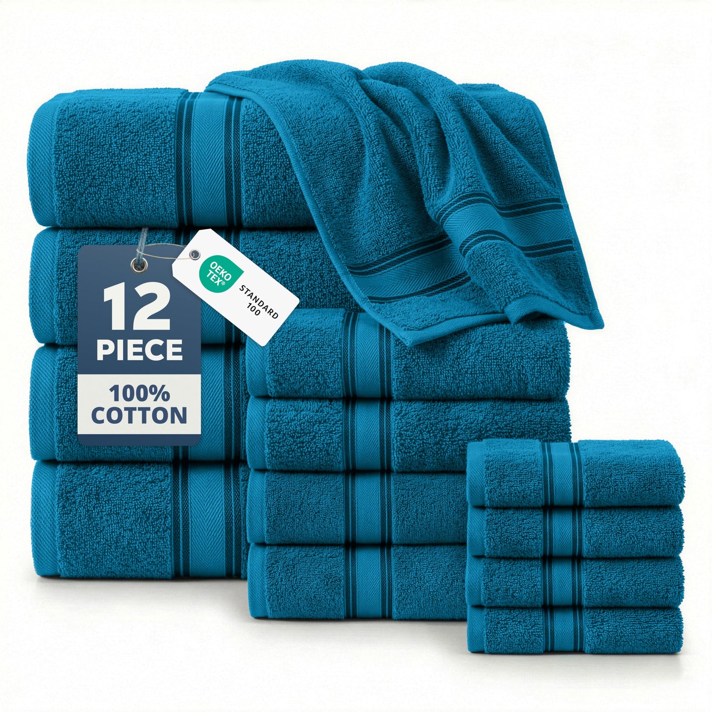 Luxury Zero Twist Cotton Bath Towels