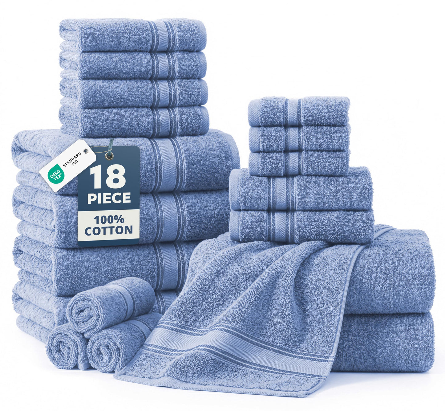 Luxury Zero Twist Cotton Bath Towels