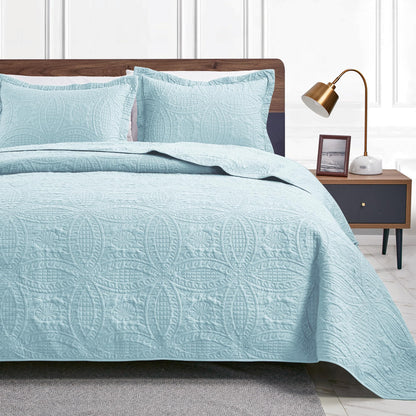 Brushed Microfiber Lightweight Quilt Set
