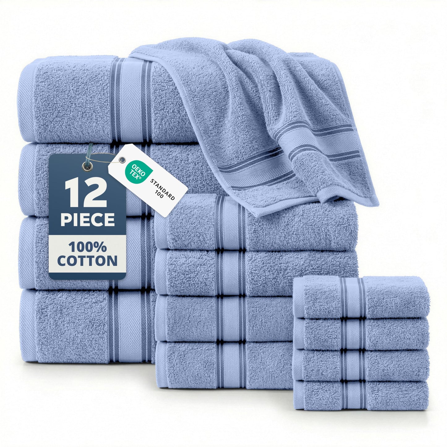 Luxury Zero Twist Cotton Bath Towels