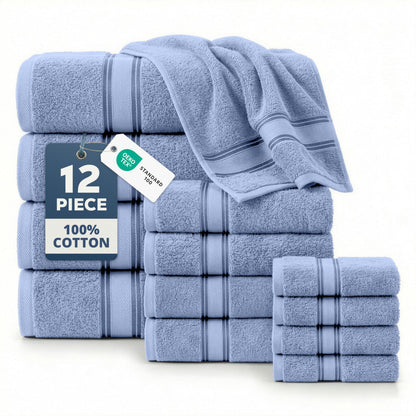 Luxury Zero Twist Cotton Bath Towels