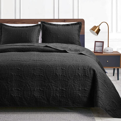 Brushed Microfiber Lightweight Quilt Set