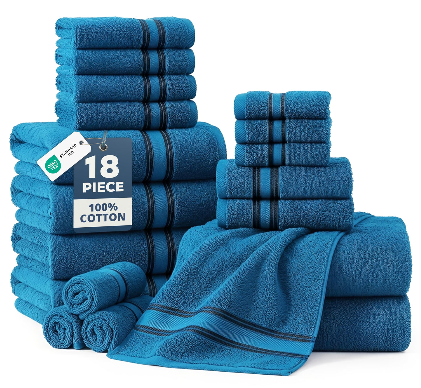 Luxury Zero Twist Cotton Bath Towels