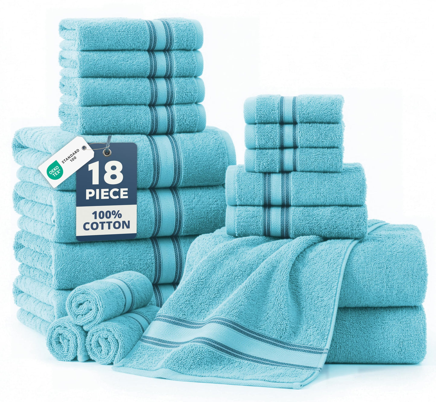 Luxury Zero Twist Cotton Bath Towels