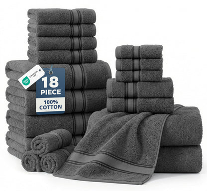 Luxury Zero Twist Cotton Bath Towels