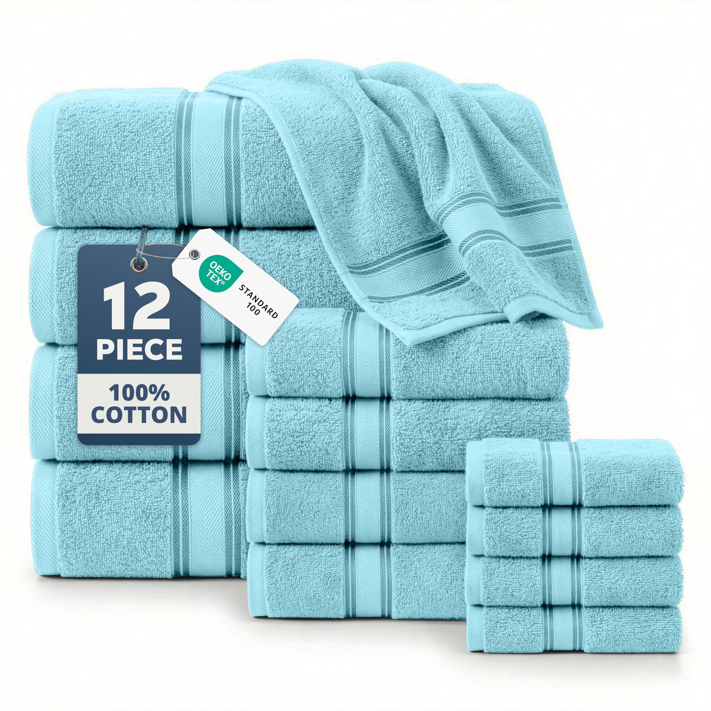 Luxury Zero Twist Cotton Bath Towels
