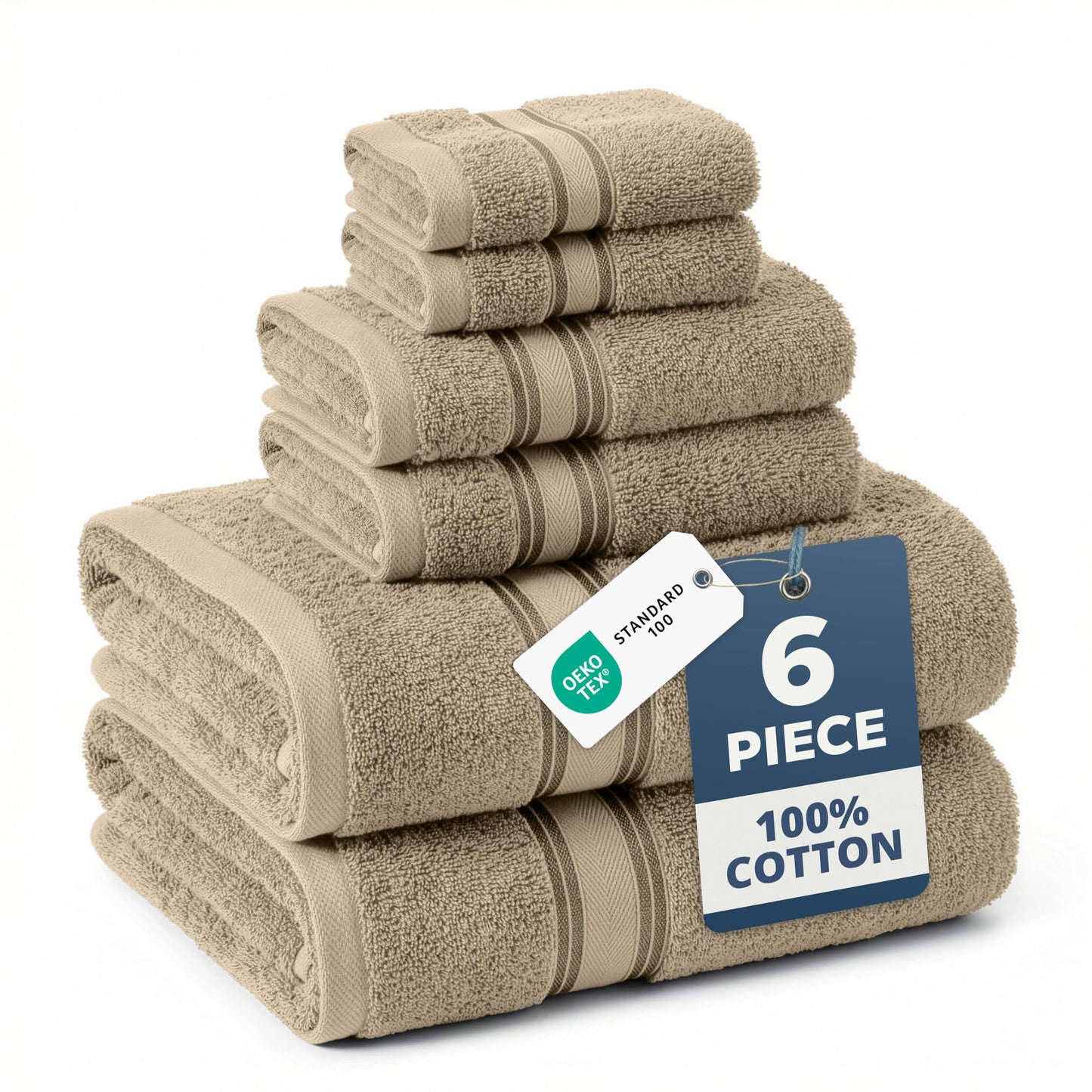 Luxury Zero Twist Cotton Bath Towels
