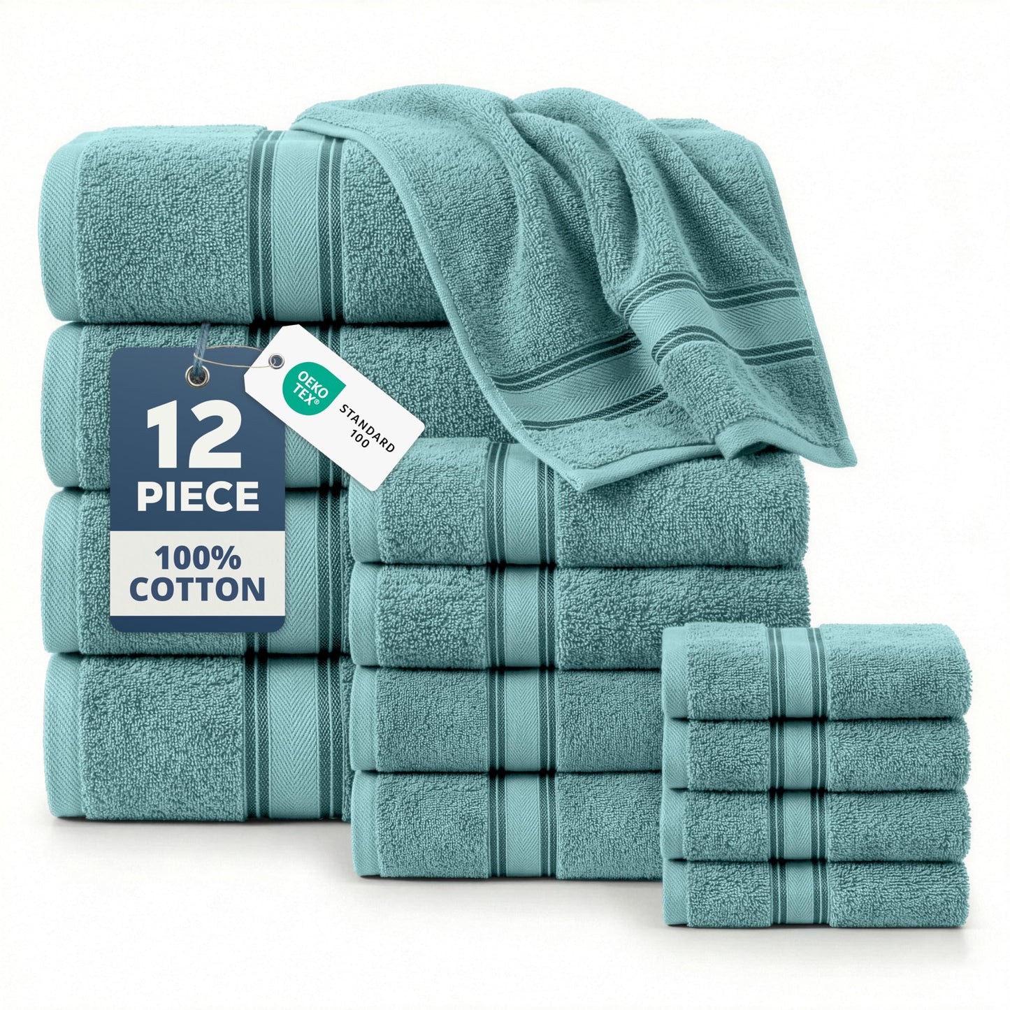 Luxury Zero Twist Cotton Bath Towels