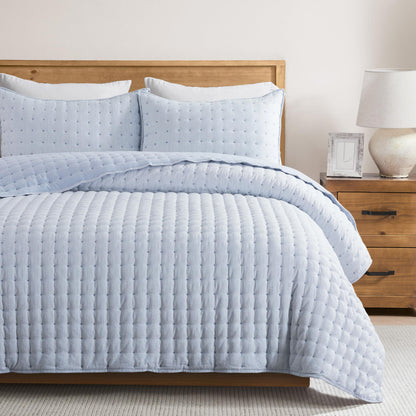 Lightweight Quilted Bedspread Coverlet Set