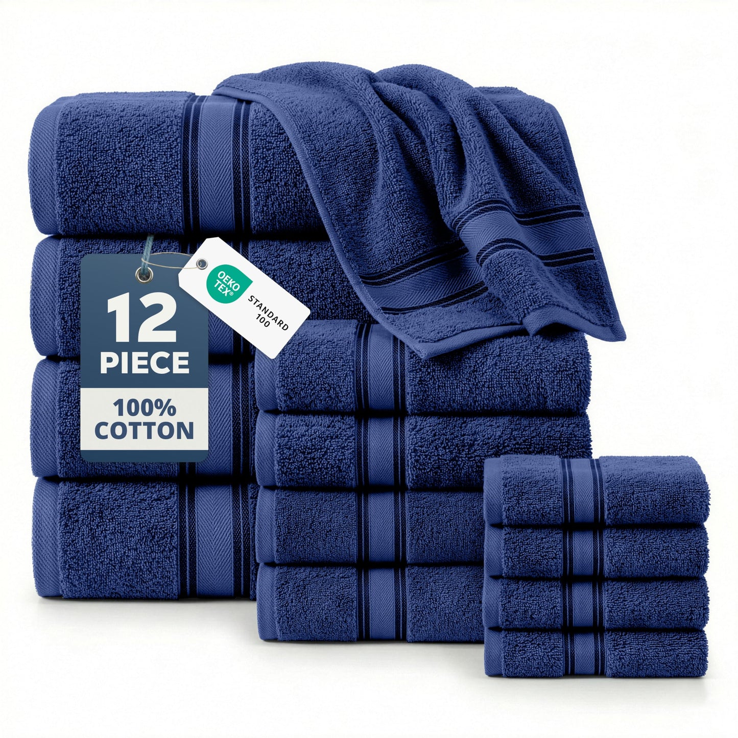 Luxury Zero Twist Cotton Bath Towels