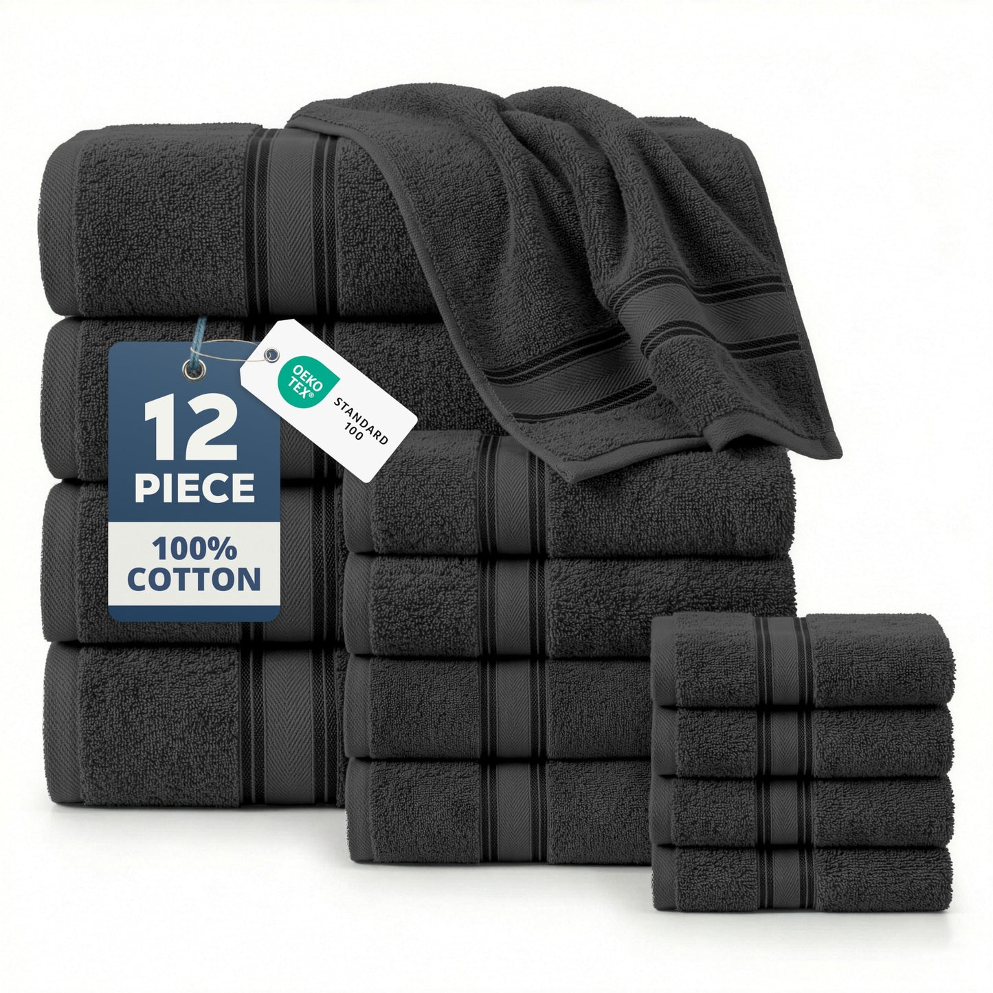 Luxury Zero Twist Cotton Bath Towels