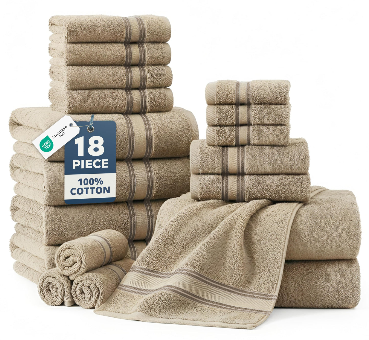Luxury Zero Twist Cotton Bath Towels