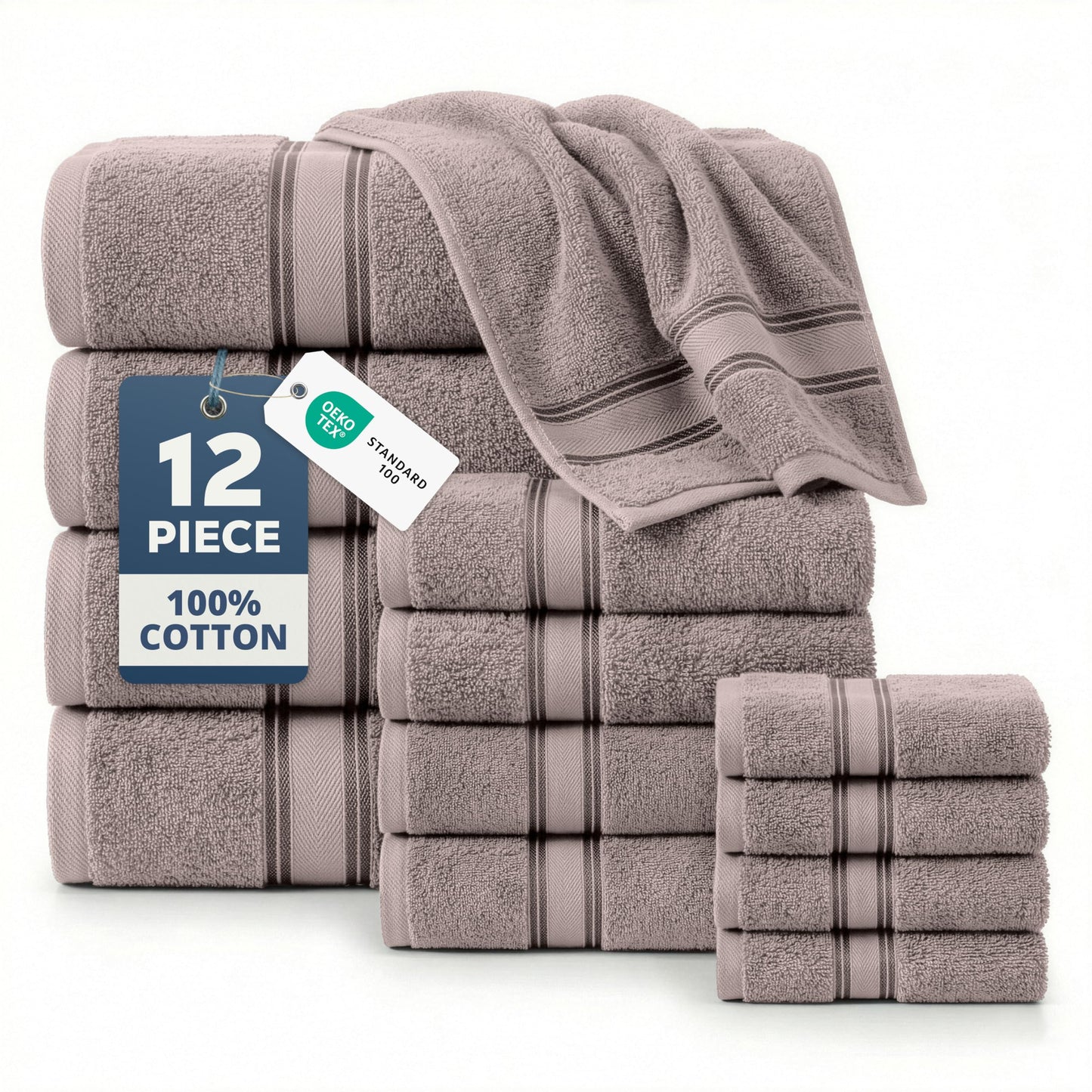 Luxury Zero Twist Cotton Bath Towels