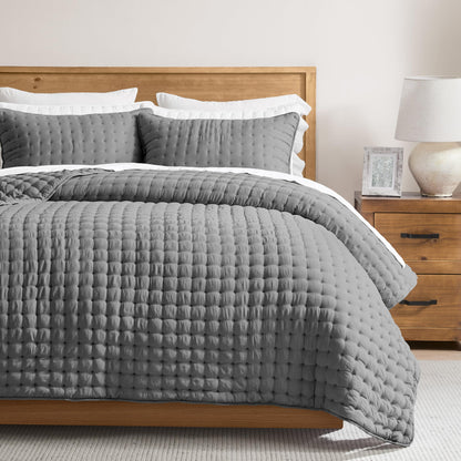 Lightweight Quilted Bedspread Coverlet Set