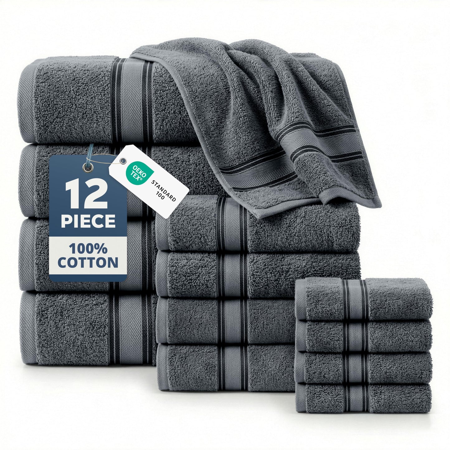 Luxury Zero Twist Cotton Bath Towels