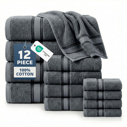 Luxury Zero Twist Cotton Bath Towels