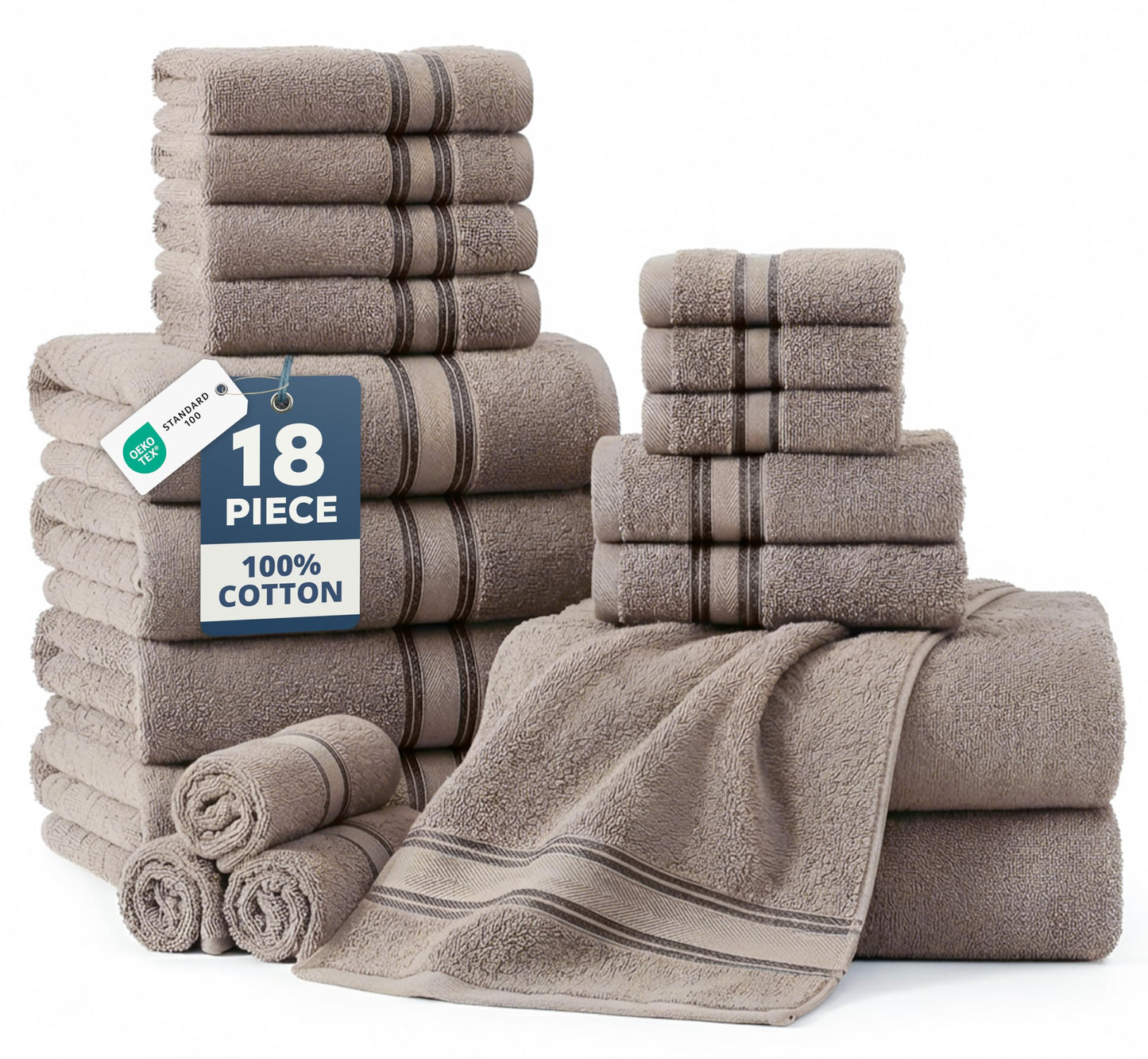 Luxury Zero Twist Cotton Bath Towels